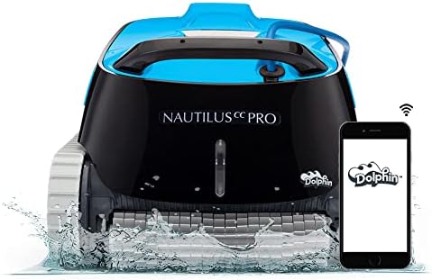Dolphin Nautilus CC Pro Wi-Fi Automatic Robotic Pool Vacuum Cleaner, Wall Climbing, Waterline Scrubber Brush, Ideal for In-Ground Pools up to 50 FT in Length