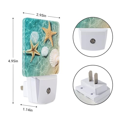 Image of Night Light Plug-in Dusk to Dawn Smart Sensor White Led Nightlight for Bedroom Bathroom Kitchen Hallway Stairs Energy Efficient Decor Desk Lamp