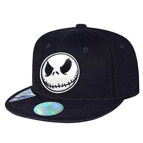 Love To Women Men Hiphop Hats Skull Embroidery Black Flat Bill Snapback Baseball Caps