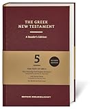 the greek new testament. a reader's edition: greek bible text; running greek-english dictionary; textual notes