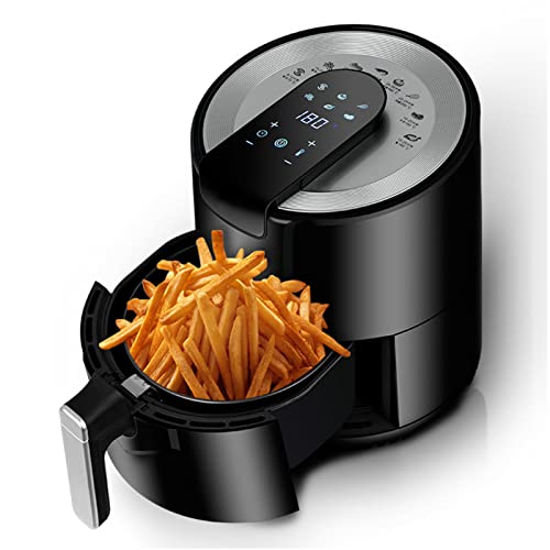HTYQ 200° C Heizölfreie Luft-Fritteuse 5.5L, Intelligente Temperaturzeiteinstellung Fritteus Frites Machine, 6…
