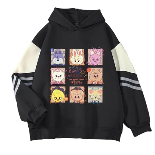 KPOP SKZ Hoodie NEW Album 5-Star Concert Sweater Hyujin Felix Jisung Sweatshirt for Women
