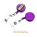 Badge Reel, Retractable Badge Reel with Metal Belt Clip, 20 Pack Retractable Badge Holder ID Badge Reel Clip for ID Card Badge Holder Key Keychain Holders (10 Colors)