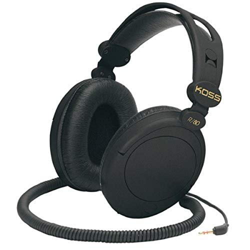 Koss 154336 R-80 Over Ear Headphones, Black