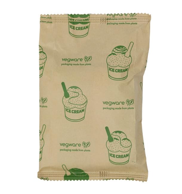 50 Cucharillas de Cartón, 9cm, Colores Variados, Desechable, Compostable, Cartón Rígido, Ideal para Helados, Postres, Picnic, Eventos, Reciclable