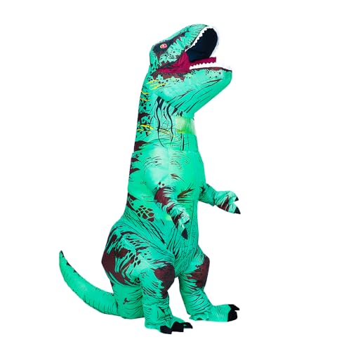 Inflatable Dinosaur Costume for Adult, Fancy Halloween Blow up T-Rex