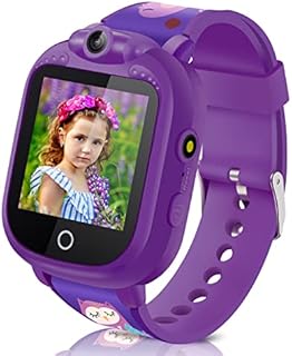 Smart Game Watch for Kids, Kids Smart Watch with 5 Puzzle Games Touch Screen Music Player Camera Recorder Alarm Clock Pedometer Educational Learning Toys Boys Girls (Purple)