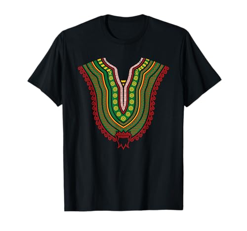 Dashikis Dyshque's Kente Africa Dashiki Oeuvre d'art africaine T-Shirt