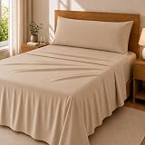Degrees Home Premium – Juego de Sábanas 150x190 cm 3 Piezas: Sábana Bajera Ajustable, Encimera y Funda de Almohada 150X45 – Microfibra Cepillada, Suave, Oeko-Tex Certificado