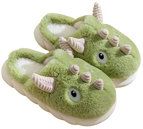 YILANLAN Women's Cute Animal Slippers - Funny Cartoon Winter Plush Thick Soled Slippers
