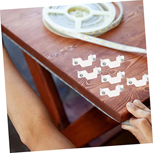 Clips de montaje para tira LED silicona 100 pcs miniatura 5