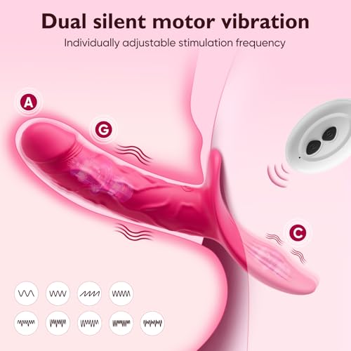 Vibrating Strap on Dildo - Strap on Harness Dildo Vibrator Sex Toys,... - Image 2