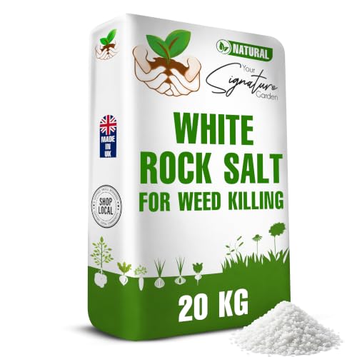 Laeto Signature Garden Bag of Grit Rock Salt Deicing White Rock Salt for Weeds De-Icing Salt for Paths Driveways & Roads of Snow & Ice