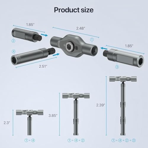 Image of 24 in 1 Precision Screwdriver Set with T-Handle, 24 S2 Chrome Molybdenum Steel Bits, Multi Bit Tool Kit with Storage Case