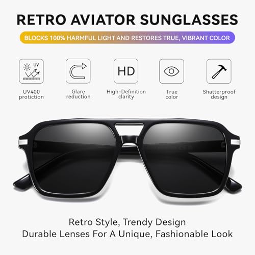 Image of HAOLOTA Polarized Sunglasses Men Women Designer Driving glasses Lightweight UV400 Protection
