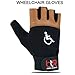 BTR BORN TO RACE Wheelchair Gloves for Men and Women – Full Thumb Mobility Gloves for Active Lifestyles and Intense Sports, Boosting Comfort and Performance (Brown-S)