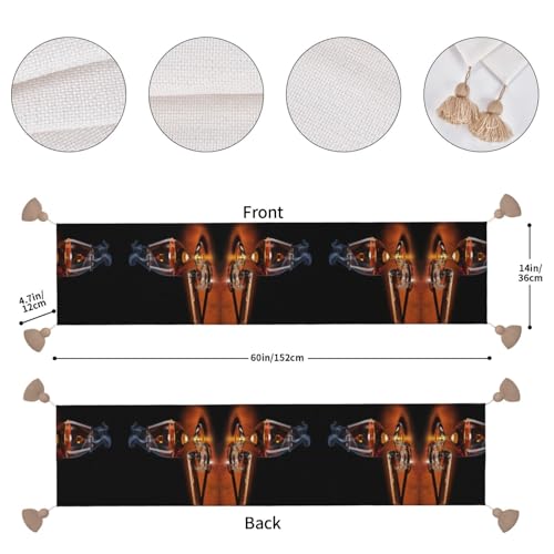 Chemin de table avec pompons faits à la main pour souvenirs mémorables - 5