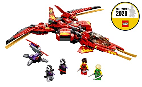 Image of Lego 71704 NINJAGO Legacy Kai Fighter Toy Jet Playset with Nindroid Action Figures,513 Pieces,Multicolor