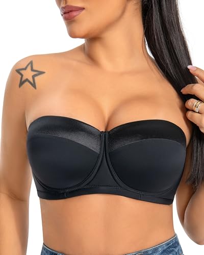 Dvpol Strapless 36c Bras for Women Push up