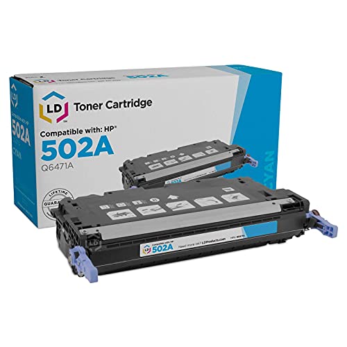 LD Remanufactured Toner Cartridge Replacement for HP 502A Q6471A (Cyan)