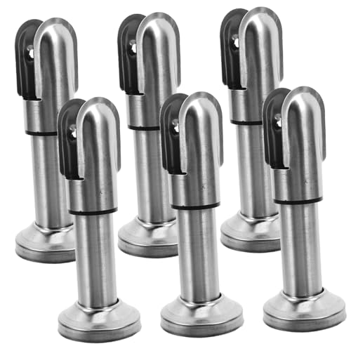 Supports métalliques pour cloisons de toilettes de fixation robustes lot de 6