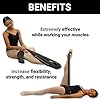 La-Esmeralda-Stretch-Bands-Set-of-2-for-Ballet-Dancers-Gymnastics-Resistance-Bands-to-Improve-Flexibility-Splitting-and-Strenght-3-Colors-Gift-Box-Instruction-Booklet-Carry-Bag-Including Stretch Bands set of 2 for Ballet, Dancers, Gymnastics .Resistance bands to Improve Flexibility, Splitting and Strenght. 3 Colors, Gift box, Instruction booklet, carry bag Including. (Black Set of 2)