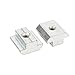IZTOSS Silver European Standard 40 Series Aluminum Slot Carbon Steel Roll in Sliding T Slot Nut with M6 Thread Pack of 50