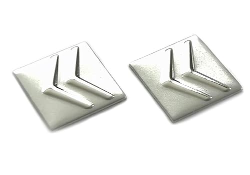 GTTCCG 2 pegatinas de 16 x 16 mm con logotipo para el coche, aptas para Citroen Auto Style Sticker con emblema (2 unidades Citr. 16 x 16 mm)