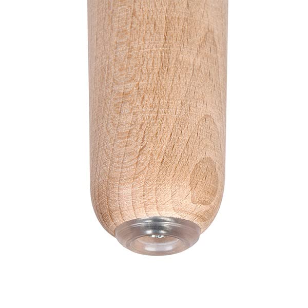 Genérico Gamba inclinata in legno di faggio, con parte di fissaggio e base antiruggine, confezione da 4 pezzi (730 mm)