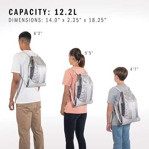 adidas alliance sackpack  drawstring backpack small bag for men and women black one size