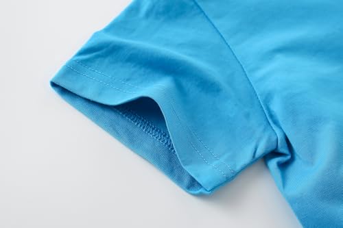 Image of AMIYAN Toddler T Shirts Boys Girls Basic Tee Summer Cotton T-Shirts Crewneck Short Sleeve Shirts for Kids 2-7Y