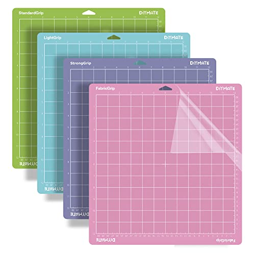 NICAPA Matte Variety Grip Schneidematte 12x24 für Cricut Explore 3/Air 2/Air/Maker Zubehörz 12x12 [ Standardgrip, Lightgrip, Stronggrip,30.5 x30.5 CM,30.5x61CM 6 STK