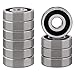 XiKe (10 Pack) 6200-2RS Double Sealed Deep Groove Ball Bearings, 10x30x9mm, Pre-Lubricated for High RPM, Chrome Steel P6, ABEC 3
