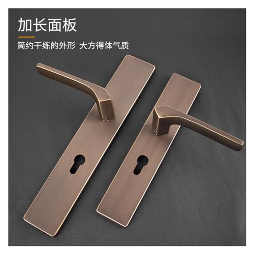 Serrure en cuivre pur pour porte intérieure chic et moderne