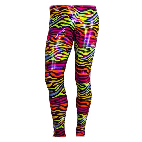 Amazon.com: Largemouth Men's 80's Heavy Metal Pants Zebra Rainbow