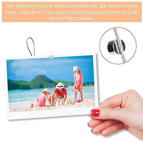 WAVATA 4 fili per foto, 2 m x 1,5 mm, corda per