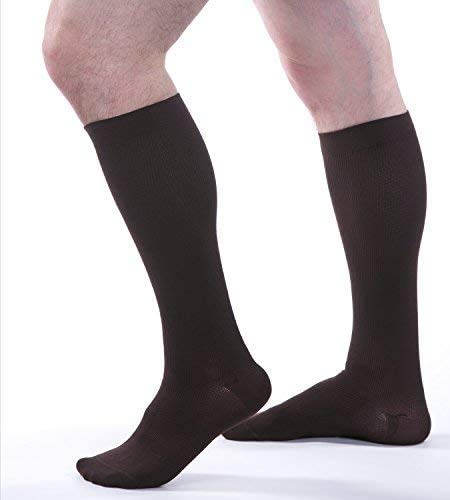 Image of Allegro Men's 20-30 mmHg Essential 102 Ribbed Compression Support Socks, Comfortable Support Garments for Men