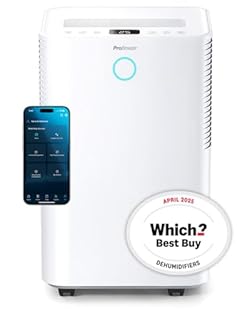 WINNER OF THE WHICH? BEST BUY AWARD: Awarded the Which? Best Buy for Dehumidifiers (April 2025) recognising top-tier performance, reliability, and value. Independently rated one of the best dehumidifiers on the market. LOW ENERGY CONSUMPTION: This po...