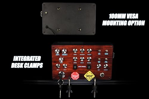 Image of Classic 2 Button Box for ATS /ETS2 (American Truck Simulator /Euro Truck Simulator) (Premium Woodgrain Finish with CB Communications)