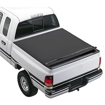 Kojem Soft Roll-Up 6.5ft Tonneau Cover Compatible with 1994-2002 Dodge Ram 1500 2500 3500 with 6.5 Bed Truck Fits Fleetside Styleside Models Only Trunk Bed Cover Black Powder Coated