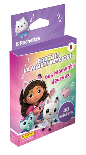 Panini Gabby et la Maison Magique 2 Blister 8 Pochettes Autocollants