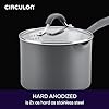 Circulon Radiance Hard-Anodized Nonstick Saucepan, Durable Nonstick Cookware, Sauce Pan with Straining Lid, 3-Quart, Gray #5