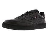 Parte superior de cuero Reebok Club C 85, Zapatillas Unisex Adulto, Negro (Black/Charcoal), 40 EU