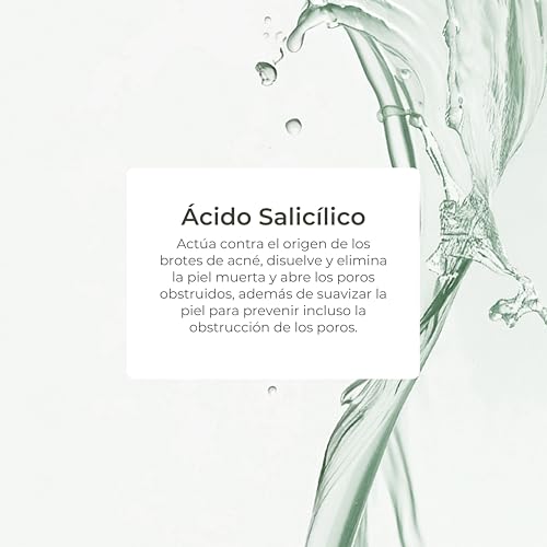 PFC Cosmetics Loción Secante con Ácido Salicílico 10 ml. Limpiador Puntos Negros y Poros de Nariz y Cara. Para Pieles Grasas y Mixtas con Tendencia Acneica. Tus granos desaparecen en 24h. Stick
