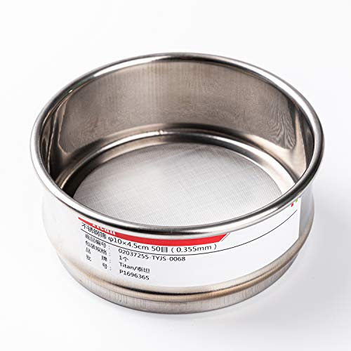 Adamas-Beta Φ10×4.5Cm 20 Mesh 304 Stainless Lab Sieves Economy Test Sieve 304 Stainless Steel Wire Cloth（0.9Mm） #TOP1