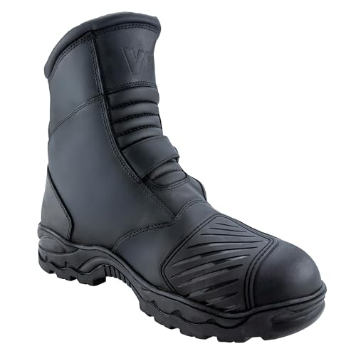 Bottes moto mi-hauteur VPR X35 imperméables avec semelle crantée grip - 5
