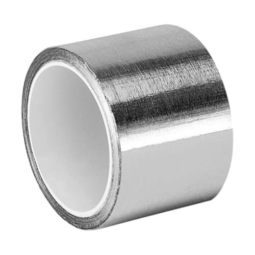 Image of TapeCase Silver Aluminum Foil Tape with Conductive Acrylic Adhesive, Converted from 3M 1120, 6 yd Length, 1 inch Width, Roll