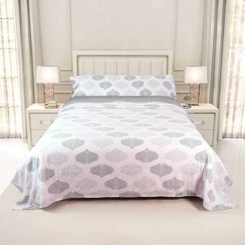 Juego de Sábanas Pirineo Termica 3 Piezas para Cama de 135 | Sábanas Polar para Invierno Cama Matrimonio | Bajera Ajustable 135x190/200+30cm, Encimera de 210x270cm y una Funda Almohada 45x155cm
