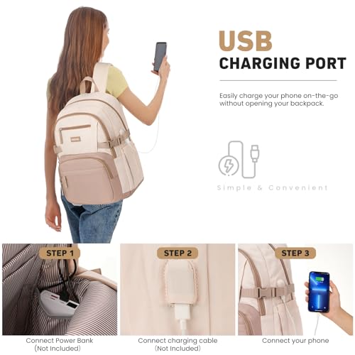 WINDARS Cute USB Backpack for Girls