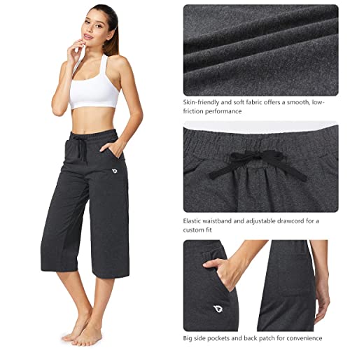 BALEAF-Womens-Active-Yoga-Lounge-Capri-Pocketed-Walking-Crop-Pants